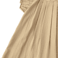 thumbnail image 4 of LYMAYTER Girls Ruffle Sleeveless Dress Toddler Pleated A Line Soft Dress Summer Breathable Casual Wear, 4 of 8