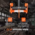 thumbnail image 3 of KFFKFF Hand-Operated Trolley, Load Bearing of 4400 lbs/2 Ton, Dual-Wheeled Push Beam Trolley, Adaptable to I-Beam Flange Width from 2.5" to 8", Robust Alloy Steel Garage Lifting Tool, 3 of 9