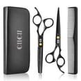 thumbnail image 1 of CIICII Tijeras para Cortar Cabello Profesional, 6.7" Tijeras Barbero, Tijeras de Peluqueria, 8Pzs Kit para Cortar Cabello (Tijeras para Degrafilar & Tijeras Cortar Pelo) para Bricolaje Hogar, 1 of 8