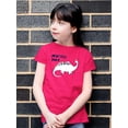 thumbnail image 2 of Lovely Dino Princess Roar T-Shirt Juniors -Image by Shutterstock,  Large, 2 of 4