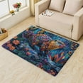 thumbnail image 2 of 5x7 Area Rug Beaver Rugs, Colorful Animal Carpet for Living Room Bedroom Wildlife Patterned Indoor Home Decor, Non Slip Soft & Low Pile Large Washable Rug ZH&294, 2 of 7