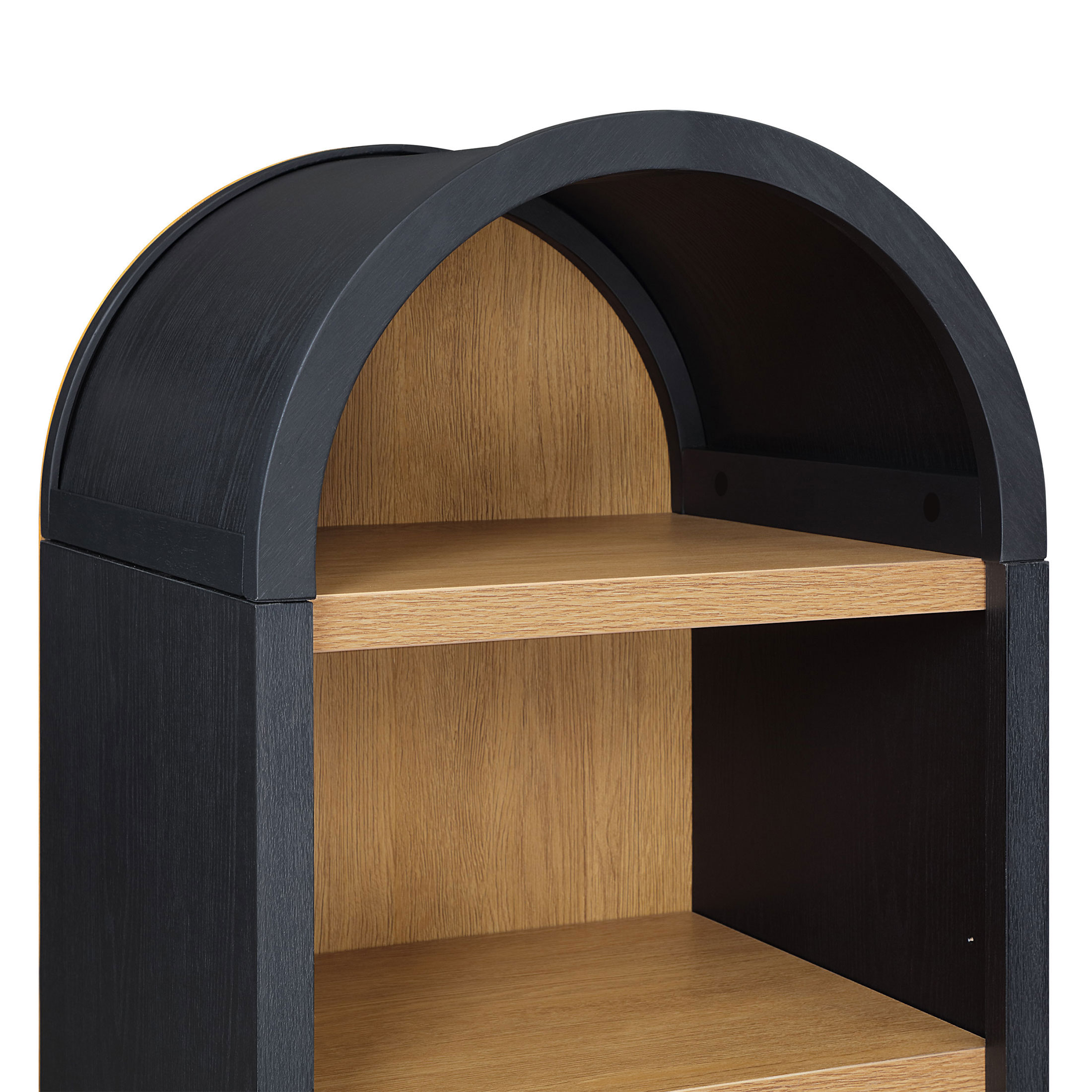 Better Homes & Gardens Juliet Narrow Arch Bookcase, Black photo 4