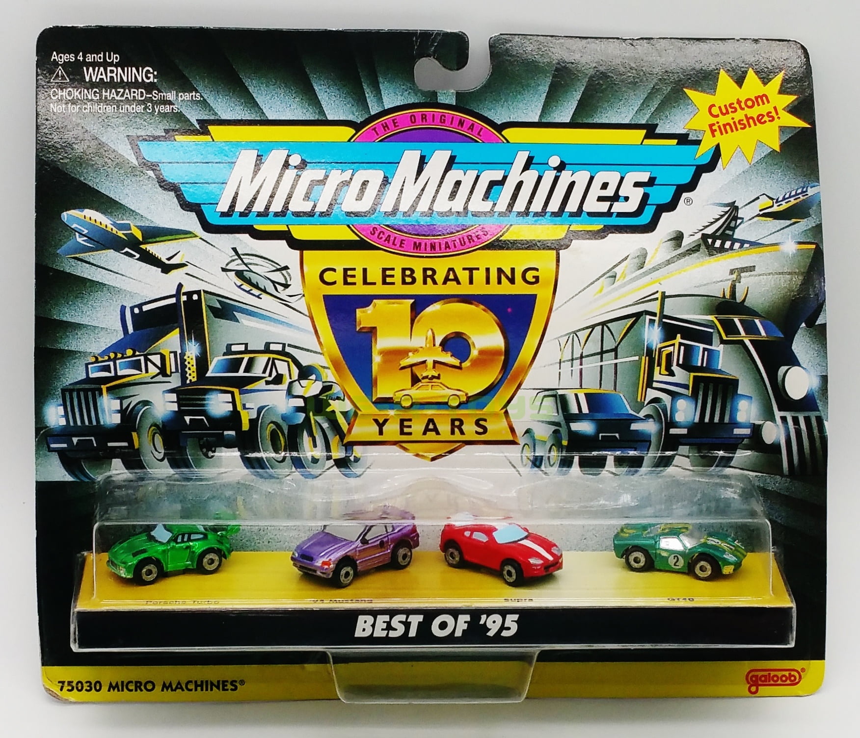 Micro Machines Celebrating 10 Years Best of '95 Vehicles Galoob 1996
