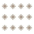 thumbnail image 2 of LmnLft 12PCS Plastic Christmas Snowflake Ornaments, Hollow Snowflake Décor Set, Glitter Hanging Decorations for Trees, Windows, and Winter Events, 2 of 6