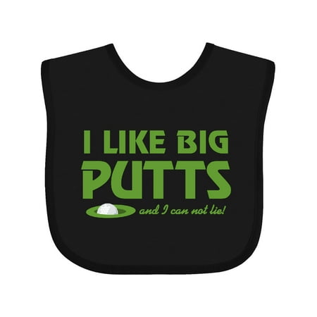 

Inktastic I Like Big Putts Gift Baby Boy or Baby Girl Bib