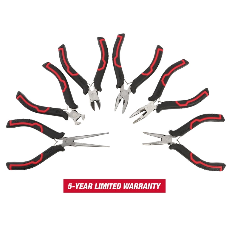 Hyper Tough Mini Pliers Set 6-Piece with Soft Grip Handles