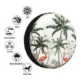 thumbnail image 5 of Bingfone Flamingo Palm Trees Spare Tire Cover Weatherproof Universal Wheel Protectors For Rv Camper Travel Trailer Suv Truck 16 Inch, 5 of 9