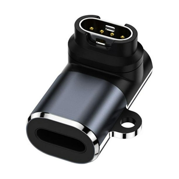 Conector adaptador de cargador de reloj hembra de 8 pines para Garmin Fenix 7/7S (codo 3D)