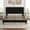 Black, variant on Kselythan Twin Size Platform Bed Frame with Upholstered Headboard, Adjustable Height 39.4–43.3", Fits 8–12 Inch Mattress, Velvet Mattress Foundation, Sturdy Wood Slat Support, No Box Spring Needed