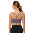 thumbnail image 5 of Xmarks 1/3 Pack Women's Cross Back Sports Bras Ruched Sports Bra Yoga Bra for Workout Running Breathable Tank Top, 5 of 5