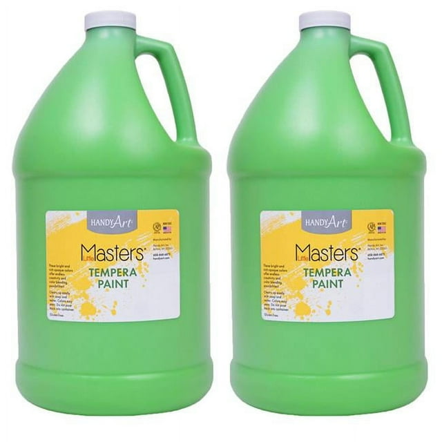 Handy Art RPC204742-2 1 gal Little Masters Tempera Paint, Light Green - Pack of 2