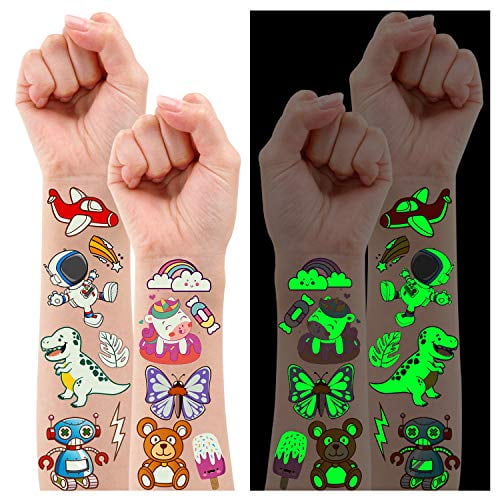 Boys Girls Temporary Tattoo Party Bag Fillers Childrens Tattoos Super Heroes 