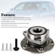 thumbnail image 2 of Buje de rodamiento de rueda delantera con 3 orificios 1K0498621 para Audi A3 VW Caddy MK3 Golf 5/6/7, 2 of 11