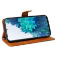 thumbnail image 4 of Designed for Samsung Galaxy S20 FE Case Wallet, Men Women Flip Folio Cover with PU Leather Stand Credit Card Holders Slots Wrist Strap Magnetic Clasp Phone Case for Samsung Galaxy S20 FE, Brown, 4 of 11