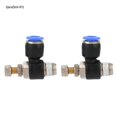 thumbnail image 1 of 2pcs Tube Air Flow Speed Controller Pipe Pneumatic Fitting Regulator Valve SL6-01, 1 of 4