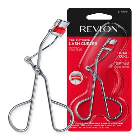 Revlon Triple-Stepped Lash Curler, 3-Tiered Lash Pads for Tug-Free Curling, 1 count