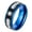 Black&Blue, variant on GY Black and Blue Plated AAA CZ Matte 8mm Titanium Steel Ring for Men Wedding Band Man Ring