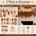 thumbnail image 4 of SLYNSHome Autumn Wooden Garland Banner, Wood Maple Leaf Pinecone Bunting, Fall Harvest Hanging Decor For Mantel Wall Indoor Thanksgiving Season Home Party Decoration, 4 of 5
