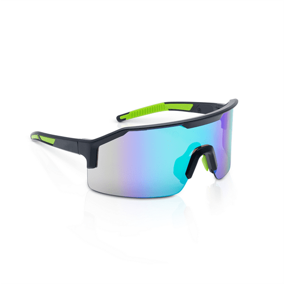 Jackson Safety Safety Glasses - MAXVIEW  Series - Blue/Green Mirror Lens - Black Frame - Hardcoat Anti-Scratch