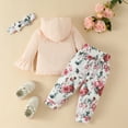 thumbnail image 3 of Vedolay Sets for Girls 2 Piece Outfits Solid Off Shoulder Crop Top and Strap Pants Set,White 6-9 Months, 3 of 5
