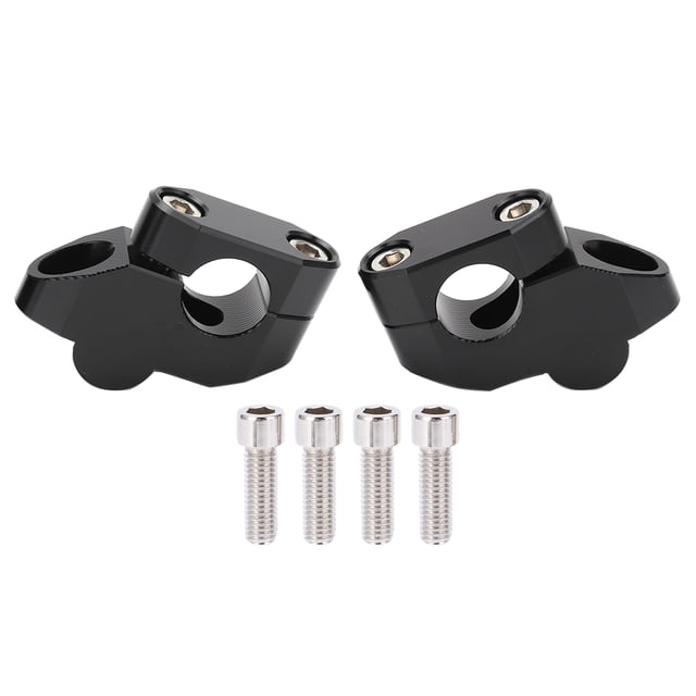 Elevadores de manillar de 7/8 pulgadas Accesorio universal de modificación de motocicleta de aleación de aluminio CNC Negro