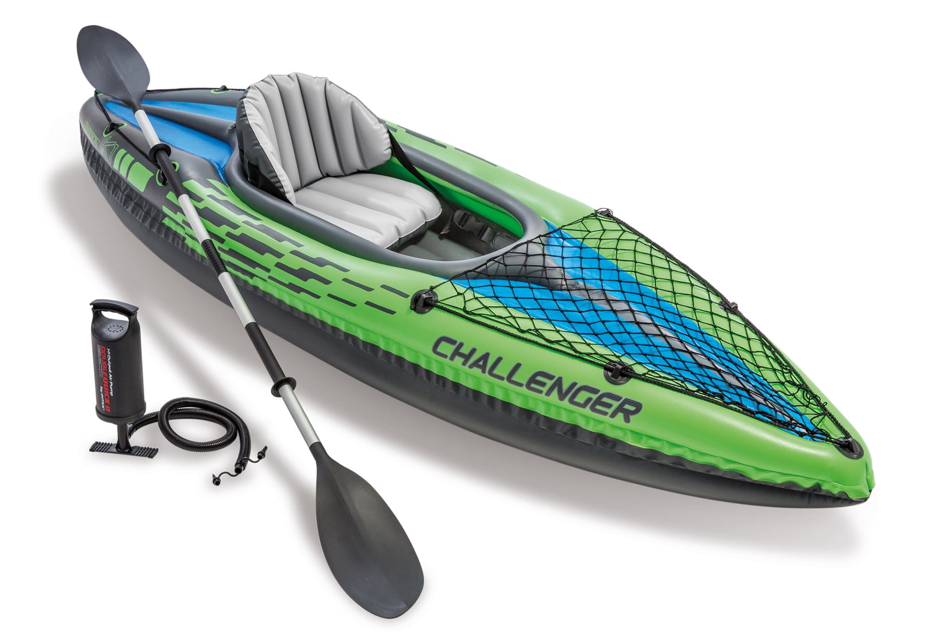 ☆新品☆ INTEX　チャレンジャー　K1カヤック Free Shipping! Intex Inflatable Single Person Kayak with Oars and