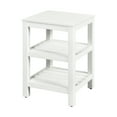 thumbnail image 5 of DWVO 3 Tier Corner Shelf, Corner Shower Shelf Bathroom Shelf, Night Stand & End Table for Bathroom, Backyard, Porch, Balcony,Living Room and, Bedroom - White, 5 of 9
