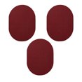 thumbnail image 1 of Furnish My Place Modern Indoor/Outdoor Commercial Solid Red Rug, Modern Area Rug, Baby Nursery Mat, Pet-Friendly Carpet for Living Room, Playroom, Made in USA, 2' x 3' Oval - Set of 3, 1 of 6