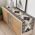 thumbnail image 4 of Brown Boho Table Runner - 120 Inch Long, Kitchen Dining Table Runner Dresser Scarves, Vintage Rustic Southwest Aztec Geometric Farmhouse Decor for Coffee Tables Wedding Party Banquet, 4 of 8