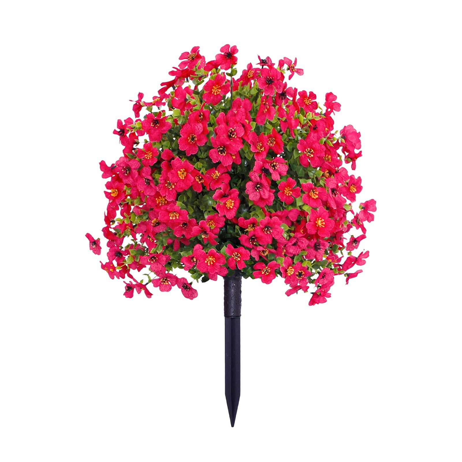 Outdoor Decorations for Patio Artificial Flowers With Ground Spikes Garden Stake Faux Shrubs Garden 22in For Outdoor Outside Garden Porch Patio Wedding Party
