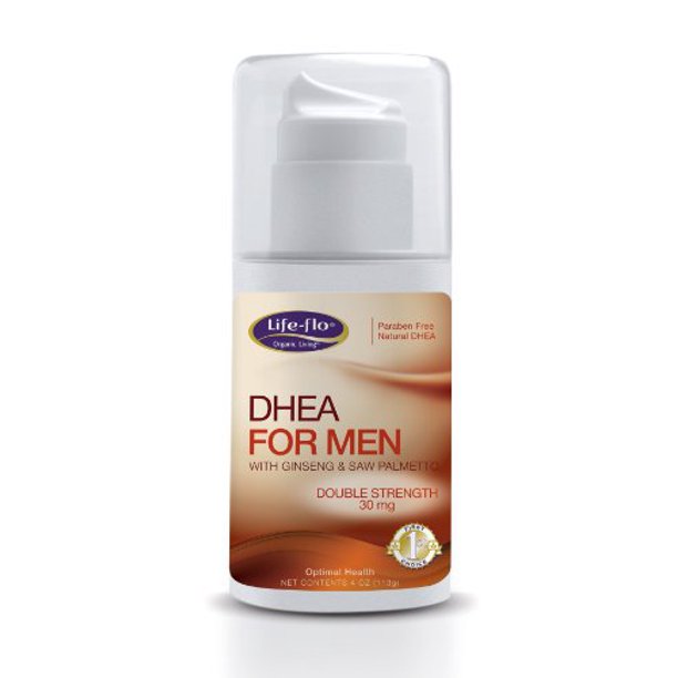 Lifeflo DHEA Cream for Men 30 mg Per Pump of Natural DHEA USP 4 oz