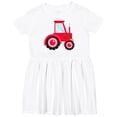 thumbnail image 3 of Inktastic Farming Red Tractor Girls Toddler Dress, 3 of 5