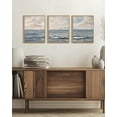 thumbnail image 5 of Drsoum Vintage Sea Landscape Wall Art Ocean Retro Classic Farmhouse Paints Rustic 11x14in3pcs Natural Framed, 5 of 7