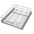 thumbnail image 1 of STORKING Cesta de alambre de 1 nivel, estante extraíble, organizador de almacenamiento para cajones para gabinetes bajos de cocina, cromado (17 x 22 x 5,3 pulgadas, 1 nivel), 1 of 5