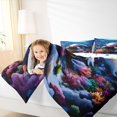 thumbnail image 4 of spefrowx Dreamy Sea Axolotl Twin Comforter Sets for Kids, Vibrant Coral Jellyfish Shark Bedding Set, Polka Dot Reversible, 2pcs, 1 Comforter and 1 Pillowcase, 4 of 6