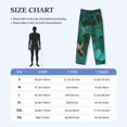 thumbnail image 4 of Balery Green Gold Glitter Pantalones de pijama para hombre, pijama ultraligero, pantalón de descanso-XX-Large, 4 of 6