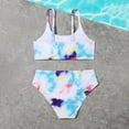 thumbnail image 4 of URMAGIC Kid Big Girl's Bikini Set Two Piece Swimsuits Bathing Suit with Chest Pad 8-12 Years, 4 of 10
