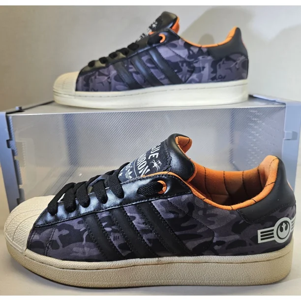 Ad-id-as Men's Superstar 2 Star Wars Rebel Alliance Rogue Squadron Sneaker Sz 8.5