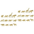 thumbnail image 3 of 2 Sets  Realistic Animal Models Animal Figurines Simulation Animal Toys (Golden), 3 of 6
