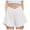 White, variant on Sopiago Flowy Shorts for Girls 2-in-1 Flowy Butterfly Shorts with Pockets Crossover Girls Soccer Shorts Athletic Dance & Running Shorts (Black,9-10 Years)