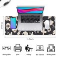 thumbnail image 5 of Long Mouse Pads for Desk,Black Halloween Spooky Elements Desk Mats on Top Of Desks, Desk Mouse Pad Extra Large with 3mm Non-Slip Base and Stitched Edge for Gaming,Office,Work,Home 31.5"x11.8", 5 of 6