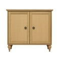 thumbnail image 4 of SANGO Newcomb Brown 2-Door Accent Storage Cabinet with Rattan Panels, 4 of 7