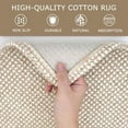 thumbnail image 6 of Runners for Hallways 2x6 ft Washable Kitchen Runner Non Slip Rubber Backed Hall Runners Cotton Entryway Runner Rugs Floor Carpet for Indoor Backdoor Bedroom Kitchen, Ivory/Khaki, 6 of 9