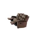 thumbnail image 4 of Modern Metal Reclining In Chocolate Suede With Extra Padding For Living Space Contemporary Recliner & Frame Comfort, 4 of 6