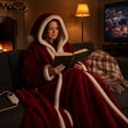 thumbnail image 5 of ZENVIVE Santa Wearable Heated Blanket, Heated Shawl Soft Flannel Warming Throw Blanket, 6 Heating Settings, Built in 2 Hour Automatic Shut Off Function, Washable Christmas Gift for Men Women Adults, 5 of 9