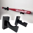 thumbnail image 1 of Baseball Bat Display Wall Mount Rack Baseball Bat Display Case Baseball Bat Display Holder Wall Hanger Sturdy Hardwood Baseball Bat Stand Softball Bats Storage Rack Horizontal, 1 of 9
