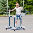 thumbnail image 3 of GanFindX Folding Skating Trainer for Kids Toddlers, Adjustable Height Aluminum Roller Skate Learning Aid with 3 Silent Wheels, Balance Support Walker for Beginner Skaters, Blue, 3 of 6