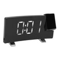 thumbnail image 3 of Electronic Projection Alarm Clock, ABS Black Body Radio Projection Alarm Clock  for Bedroom White Letters,Blue Letters,Green Letters,Red Letters, 3 of 7