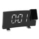 thumbnail image 5 of Radio Proyección Despertador Pantalla LED Reloj Electrónico Pantalla Curva Despertador Digital Cuerpo Negro Letras Blancas, 5 of 5