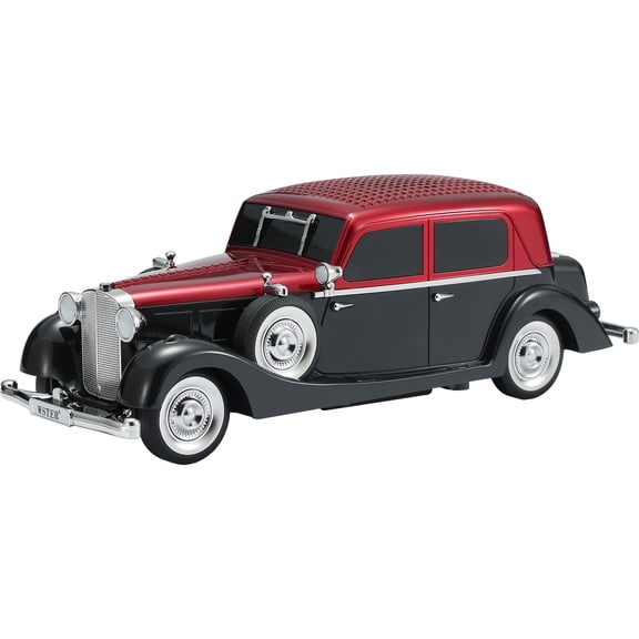 WSTER WS-1934 Retro Car Bluetooth Speaker - Wireless HD Sound, FM Radio, TWS, LED Lights, Portable Party Gift